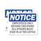 Signmission Employees Only Beyond This Point All Others OSHA Notice Sign, Vinyl Decal, 7in W x 5in L, 2PK OS-2PACK-NS-D-57-L-11986 - alternate 1